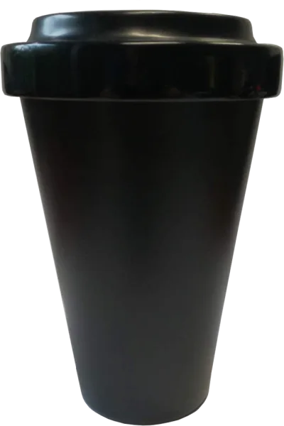 Coffee-to-go-Becher mit Schraubverschluss 230 ml schwarz