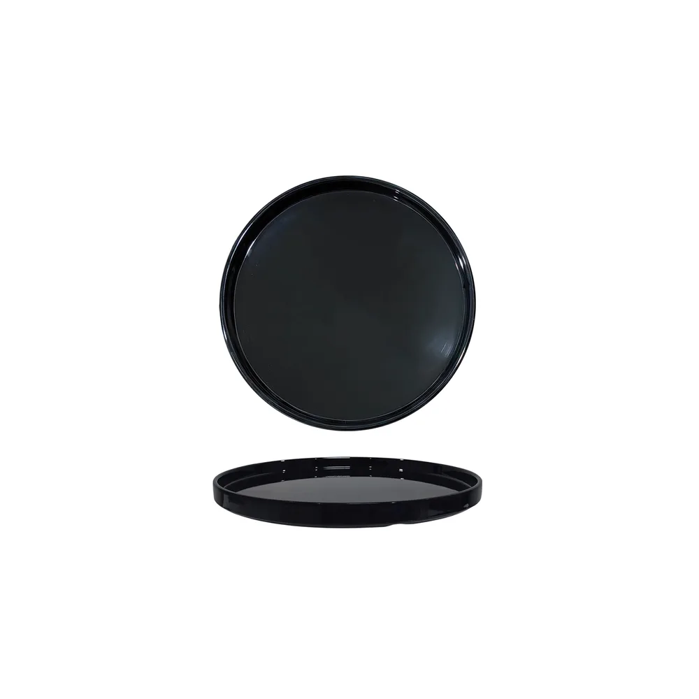 Rim Line (Schwarz) Teller rund mit Rand 229 x 229 x 20 mm schwarz