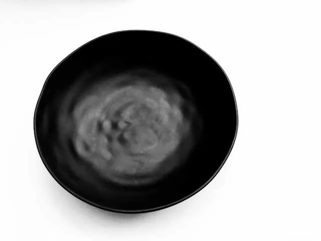 Obst-/Salatschale 31 x 8,4 cm matt schwarz
